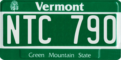 VT license plate NTC790