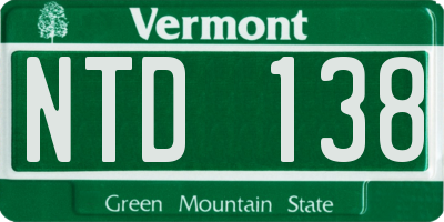 VT license plate NTD138