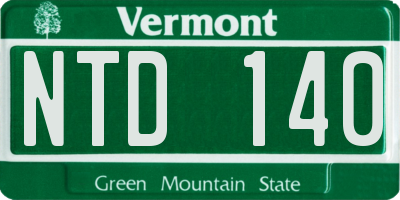 VT license plate NTD140