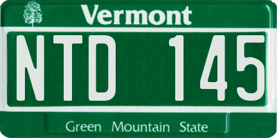 VT license plate NTD145