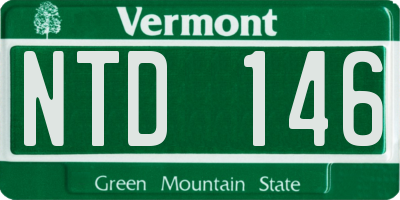 VT license plate NTD146