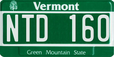 VT license plate NTD160