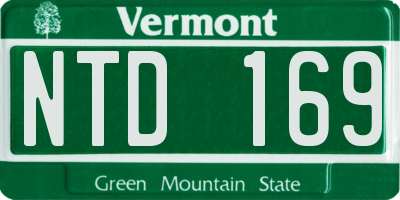 VT license plate NTD169