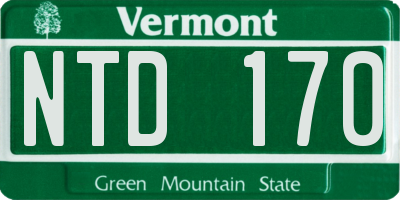 VT license plate NTD170