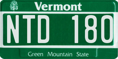 VT license plate NTD180