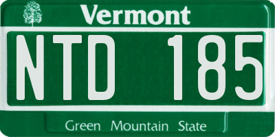 VT license plate NTD185