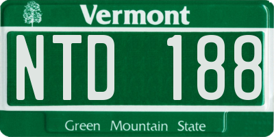 VT license plate NTD188