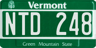 VT license plate NTD248