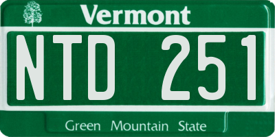 VT license plate NTD251