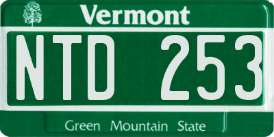 VT license plate NTD253
