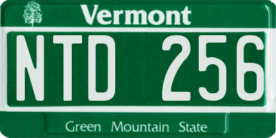 VT license plate NTD256