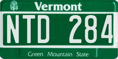 VT license plate NTD284