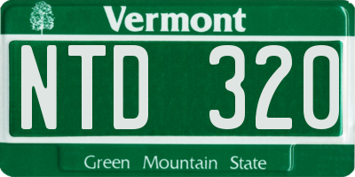 VT license plate NTD320