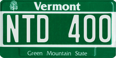 VT license plate NTD400