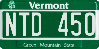 VT license plate NTD450