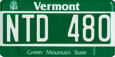 VT license plate NTD480