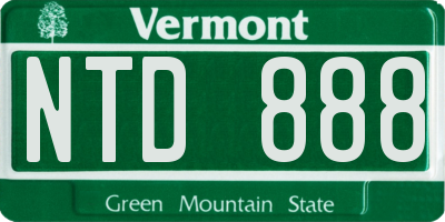VT license plate NTD888