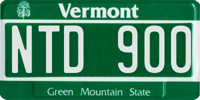 VT license plate NTD900