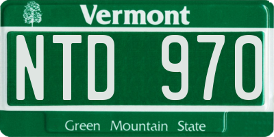 VT license plate NTD970
