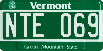 VT license plate NTE069