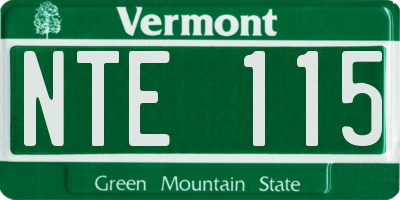 VT license plate NTE115