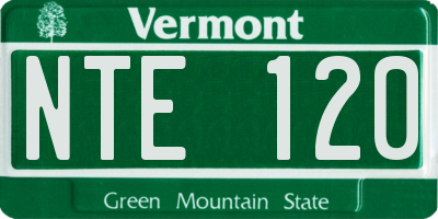 VT license plate NTE120