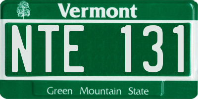 VT license plate NTE131