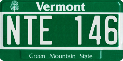 VT license plate NTE146