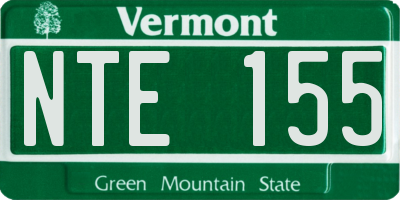 VT license plate NTE155