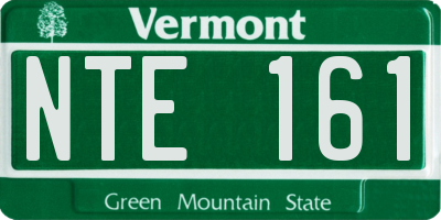 VT license plate NTE161