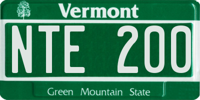 VT license plate NTE200