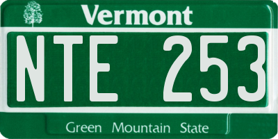 VT license plate NTE253