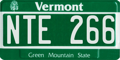 VT license plate NTE266