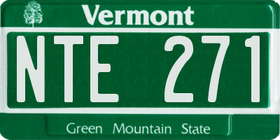VT license plate NTE271
