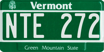 VT license plate NTE272