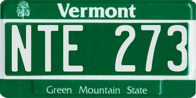 VT license plate NTE273