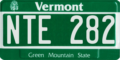 VT license plate NTE282