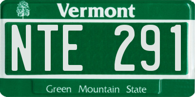 VT license plate NTE291