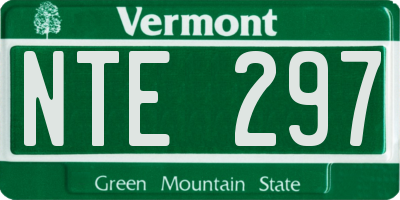 VT license plate NTE297