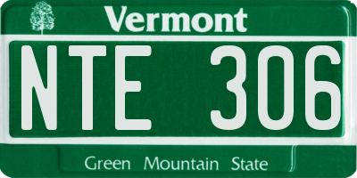 VT license plate NTE306