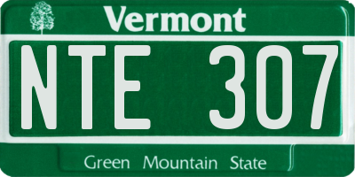 VT license plate NTE307