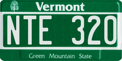 VT license plate NTE320