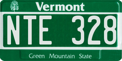 VT license plate NTE328