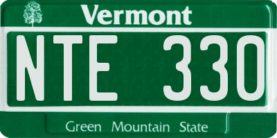 VT license plate NTE330