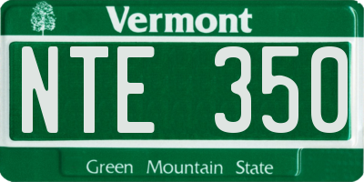 VT license plate NTE350