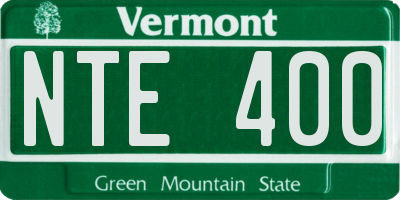 VT license plate NTE400