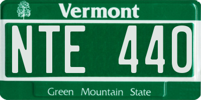 VT license plate NTE440