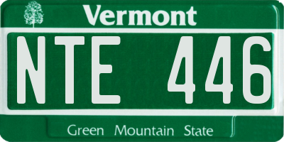 VT license plate NTE446