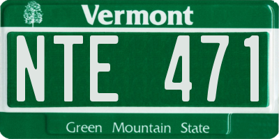 VT license plate NTE471