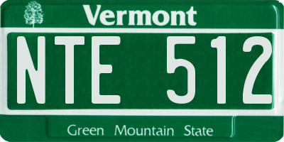 VT license plate NTE512